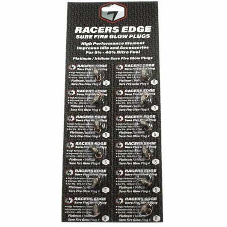 RACERS EDGE Sure Fire No.5 Cold Glow Plugs RCESF5